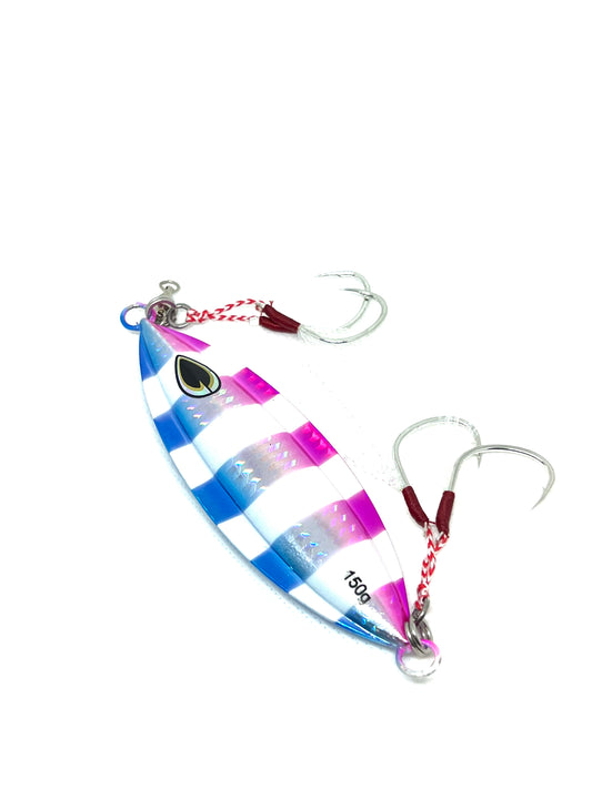 flat wing slow pitch jig 150g cotton candy