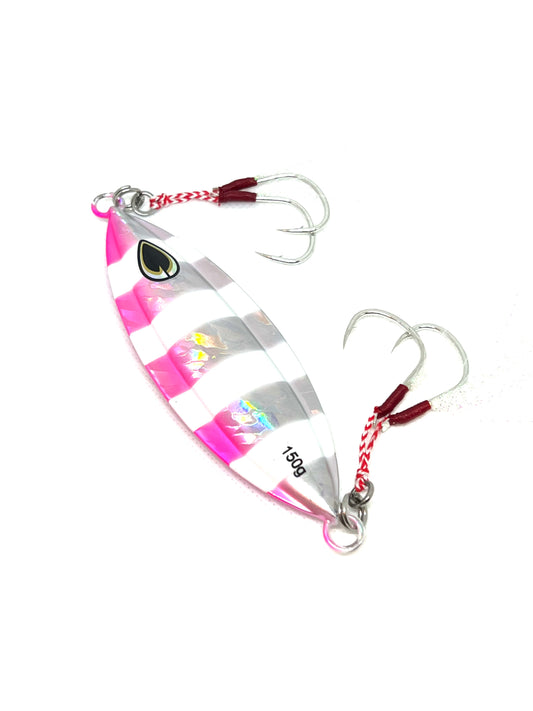 flat wing slow pitch jig 150g pink panther